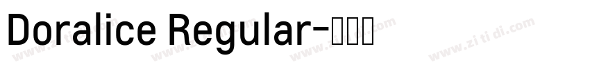 Doralice Regular字体转换